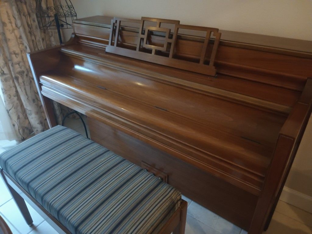 W.M. Knabe Piano With Books