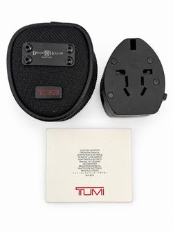 TUMI All-in-One International Travel Plug Adapter w/ Case & Manual