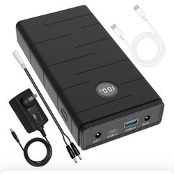 Talentcell 12V 7000mAh Lithium ion Battery Pack, PD 45W USB-C Portable Power Bank, 76.65Wh . New