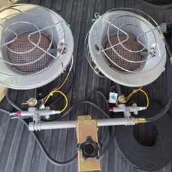 Duel Barner. Propane heater connection.