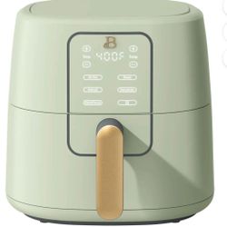 Beautiful 6 Qt Air Fryer, Sage Green by Drew Barrymore