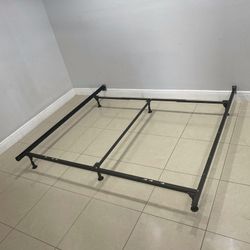 Metal Bed Frame Adjustable To Queen Or King Size New From Factory Same Day Delivery Available 