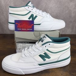NEW New Balance Numeric 417 x Franky Villani White Vintage Teal Size 9.5 NM417RUP Men’s Shoes OG Rare