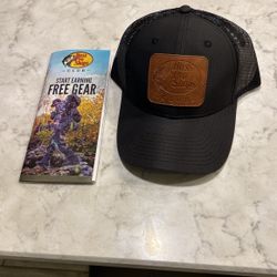 Exclusive Bass Pro Shop Cap With Leather Patch
