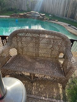 Patio Wicker Sofa Porch