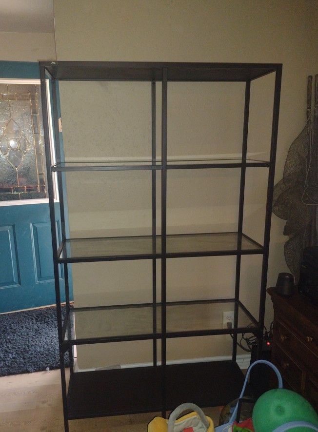 Ikea Glass Shelving Unit