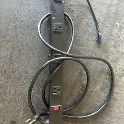 Outlet Metal Power Strip 