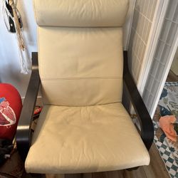 IKEA Poang Leather Chair