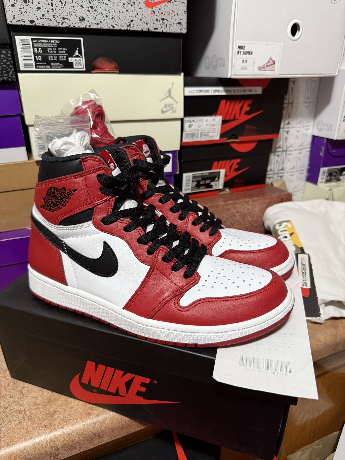 NIKE AIR JORDAN 1 CHICAGO 2015 Sz 9.5