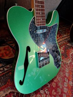 Super nice Firefly Thinline Telecaster Sparkle green for Sale in Sacramento CA OfferUp
