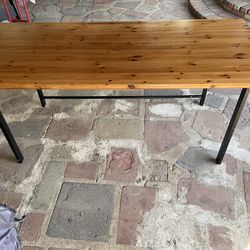 Large Wooden Work Table