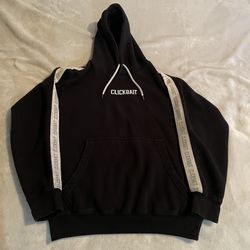 Clickbait Hoodie Adult Small Black David Dobrik Sweatshirt Pullover Sweater Gym
