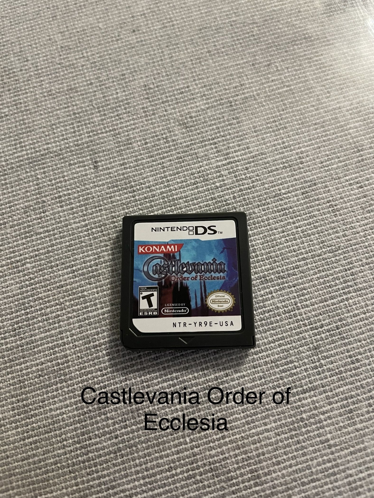 Castlevania Order of Ecclesia For NINTENDO Ds, Ds Lite, 2 Ds, 3Ds