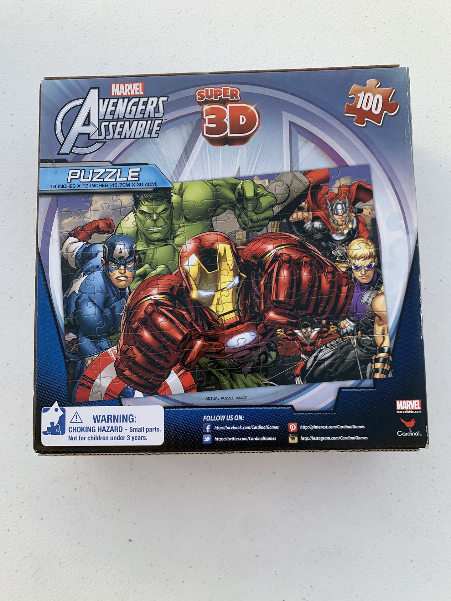 Marvel Avengers Assemble Super 3D Puzzle pick up Coral Springs 33071