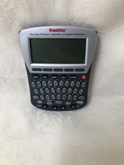 Franklin Merriam-Webster Spanish To English Electronic Dictionary Translator