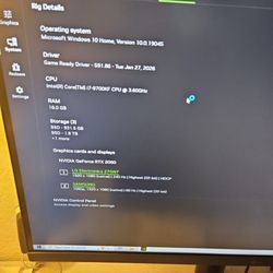OBO Very Good Gaming overclocking computer full setup. I7 16gh ram/2 1tb HDs 2060 gpu