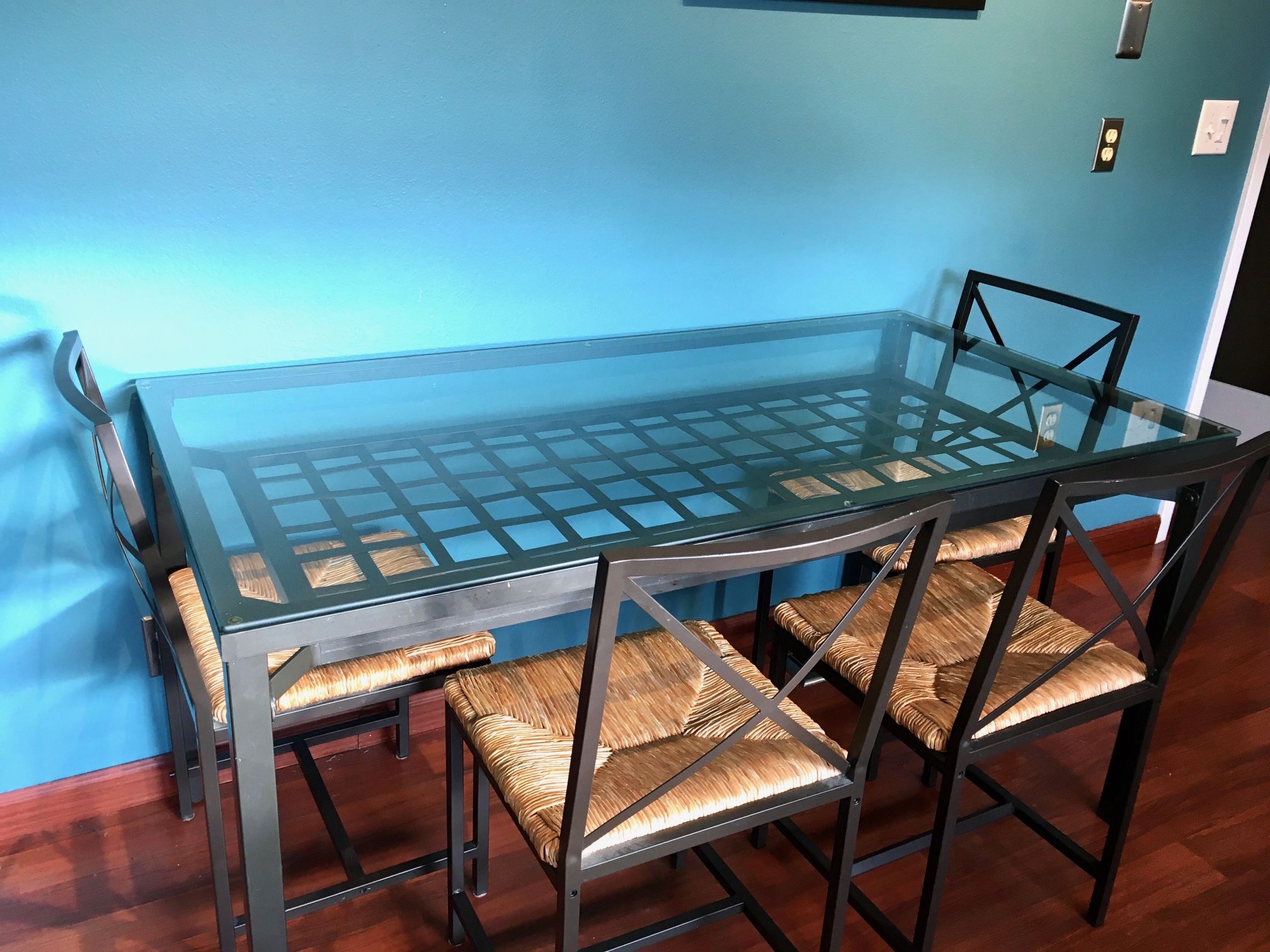IKEA Granas Glass Top Table & Chairs