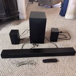 LG S60TR 5.1-channel soundbar with wireless subwoofer and rear speakers. Powerful