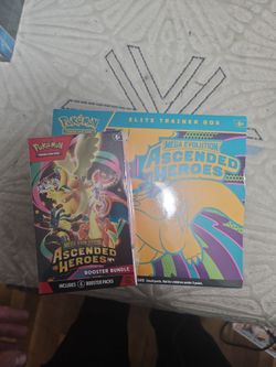 Pokemon tcg ascended heros etb and booster bundle