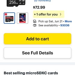 Brand New Unopened SanDisk-Express 256GB MicroSD For Switch 2  