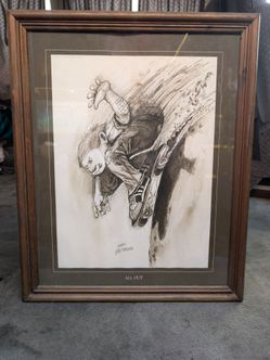 Gary Patterson Skate Boarder Print "All Out"