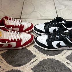 Mens dunks bundle  size 7.5 price firm