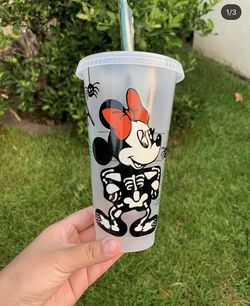 Halloween mickey minnie cup