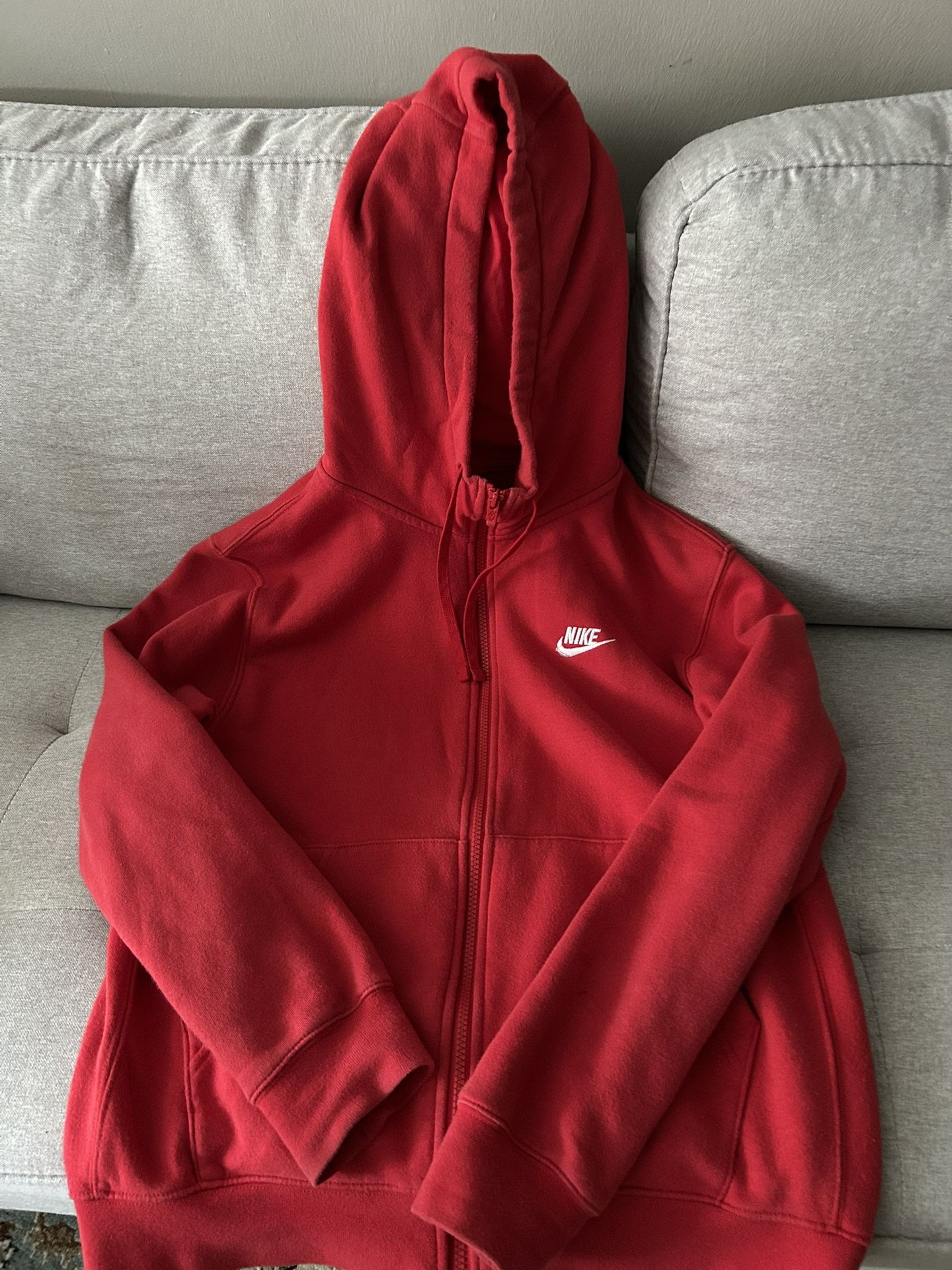 red nike zipup