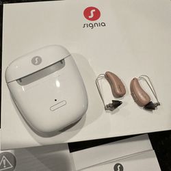 Signia pure Charge & Go T5 AX hearing aid pair - high end