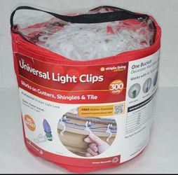 300X! Simple Living Heavy Duty Max Pro Anywhere Flip Clips Bucket Light Hooks