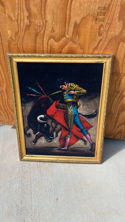 Vintage velvet painting