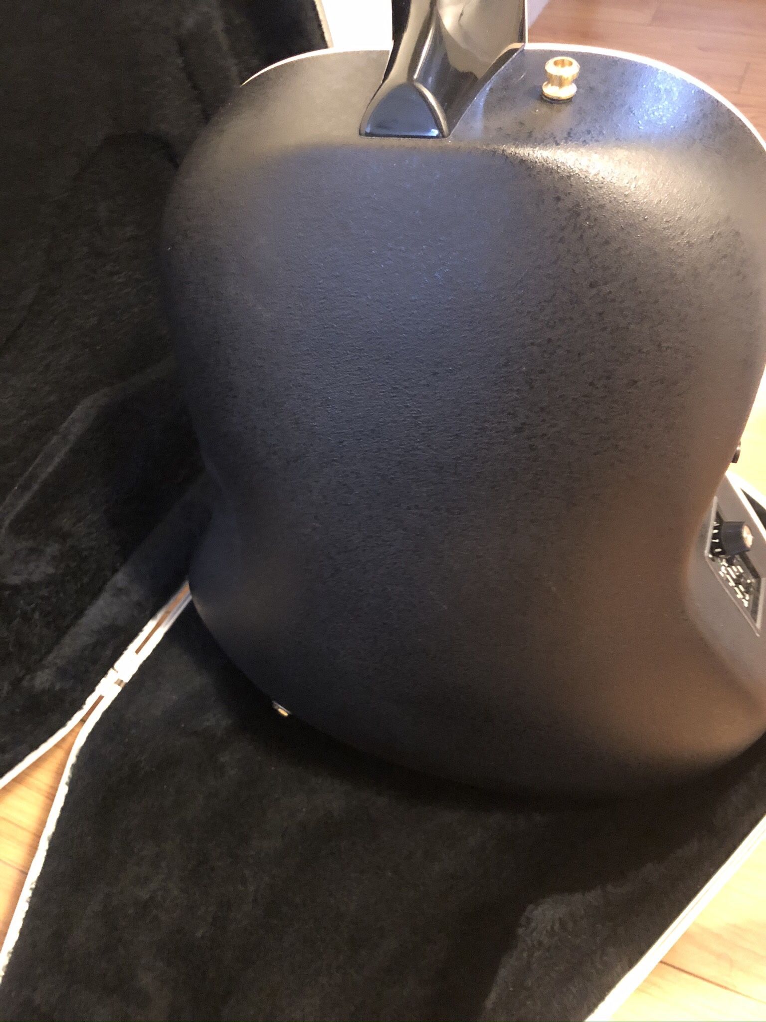 1719 Custom Legend Black Top w/Mother of Pearl inlay