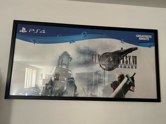 Final Fantasy VII Remake Framed Marketing Banner