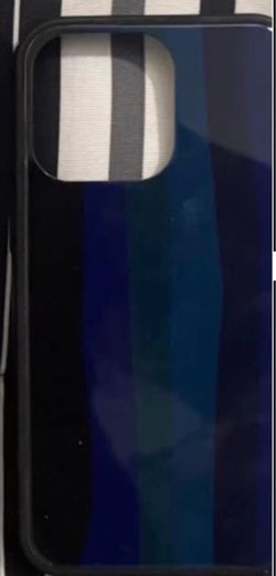 Apple I phone 13 pro case blue stripes soft styles
