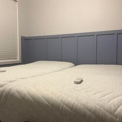 Casper Wave Hybrid Snow Split King with Base