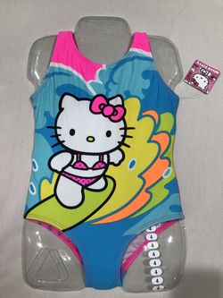 New with tags Hello Kitty One piece Swim suit Girl Size 4