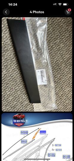 ⭐GENUINE⭐ Front Door-Rear Molding Right HYUNDAI Sonata 2015-18 82260C1000