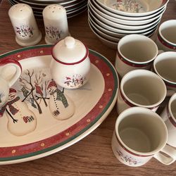 CHRISTMAS ROYAL SEASON STONEWARE 1999 vintage! RARE FIND!! 