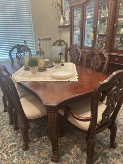 Table and China hutch