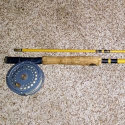 8'1/2 Foot Eagle Claw Starfire NO. SFFP82428  Fishing Fly Rod &amp; Reel.Wright &amp; McGill company Denver Colorado includes Precision Fly Reel. See 