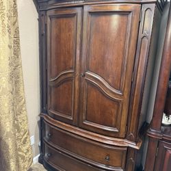 Heavy Solid Wood Armoire 