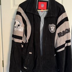 Raiders suede Bomber Jacket