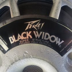Vintage 1983 Peavey 300w Black Widow 15 Inch Bass Speaker 