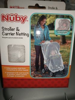 Stroller and carrier covering netting