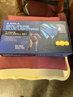 Brand new in box Joola Ben Johns Blue Lightning Pickleball Paddle Set