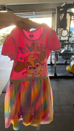 Paw Patrol Rainbow Dress 6Y-only $3