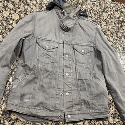 Gray Jean Jacket 