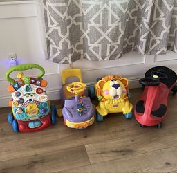 4 piece kids toy car bundle