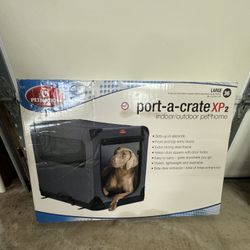 Large soft side dog crate 