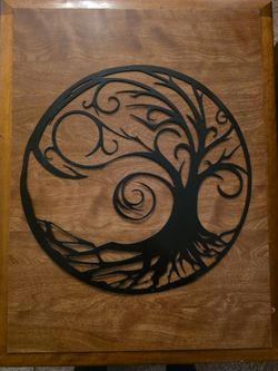 Metal tree of life wall art 15-3/4"
